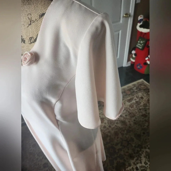 Gorgeous 1980's Blush Flow Maxi Dress Sz 12 - Picture 7 of 11